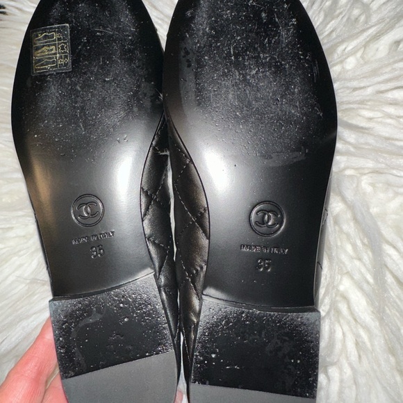 Selling gorgeous brand new (only warn once) Chanel ballet slippers. Orig box - Picture 4 of 7